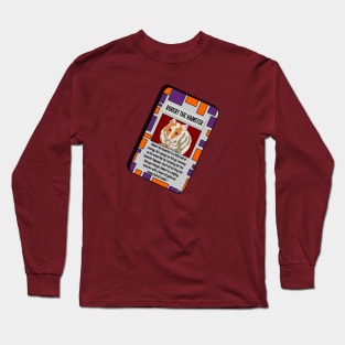 Animal Trading Card - Hamster Long Sleeve T-Shirt